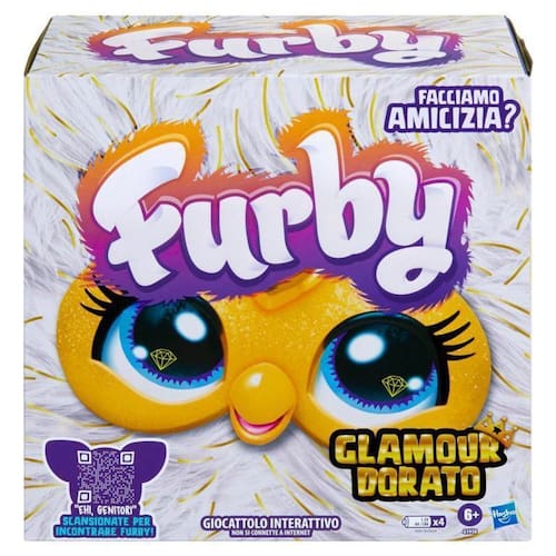 Furby Pelúcia Interativa Gold Glam - Hasbro