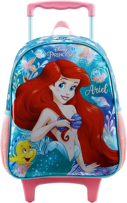 Mochila com rodas 14 - Ariel Disney Princesas
