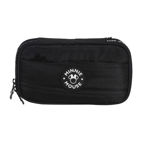 Estojo Multi Juvenil Minnie - Matelasse Preto