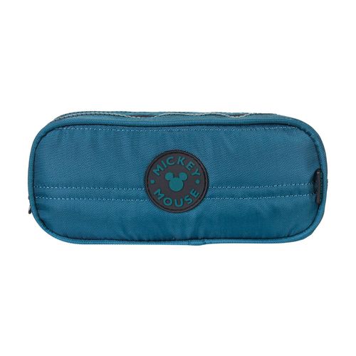 Estojo Duplo Juvenil Mickey - Matelasse Azul