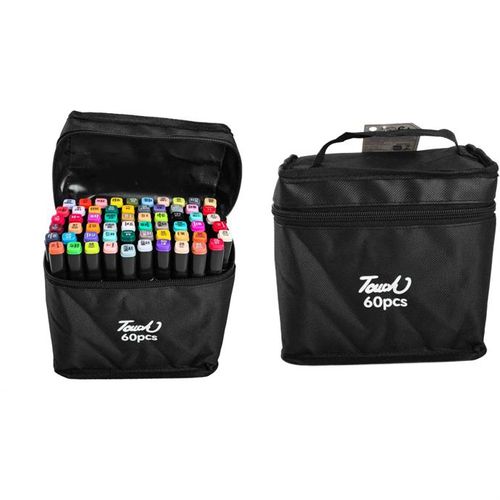 Kit de Marcadores - Magic Brush 60 Cores Ponta Dupla