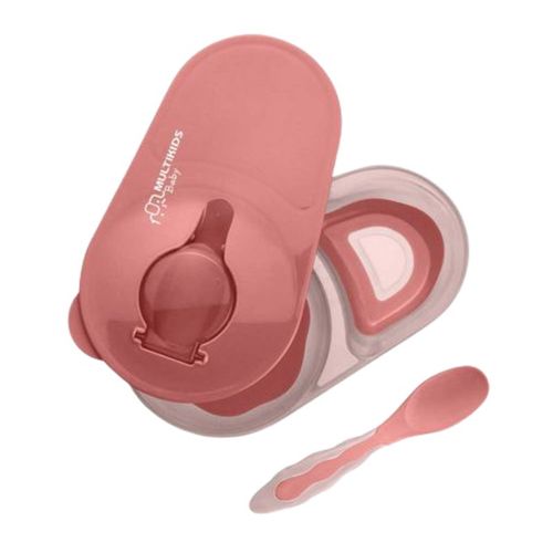 Prato Fundo Com Divisoria e Colher - Baby Menina