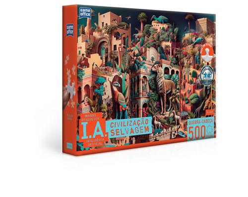 Quebra-Cabeça 500 Peças - Civilização Selvagem