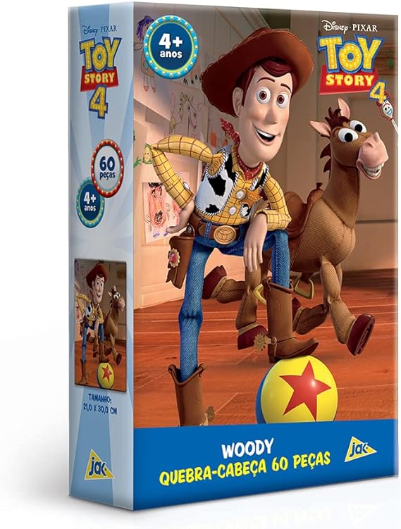 Quebra-cabeça - 60 peças - Toy Story 4 - Woody - Jak - Toyster