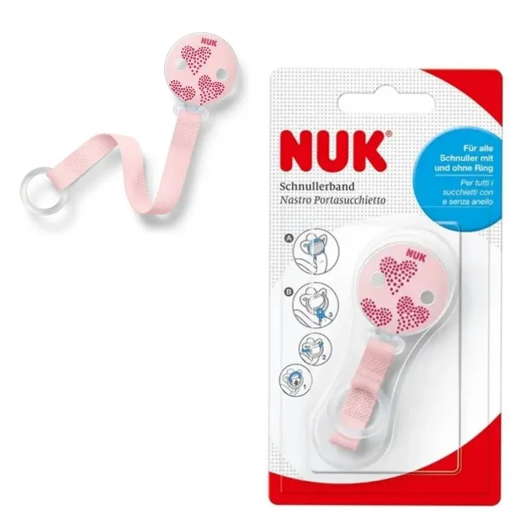 Prendedor De Chupeta Girl - Rosa NUK
