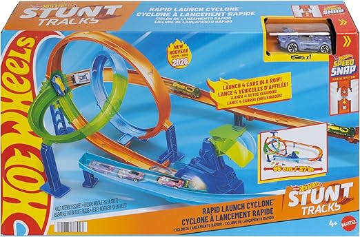 Kit Pista Hot Wheels Action Lanca e Bate Mattel MATTEL