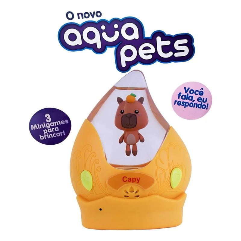 AquaPets - Pet Interativo - Cappy MULTIKIDS-1770810946261