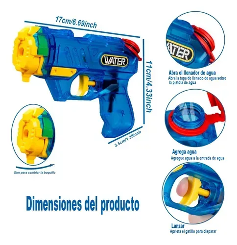 Lancador de Agua Storm Pequeno - Azul TERRACO-1771242047353