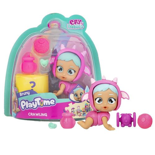 Boneca Cry Babies Playtime - Bruny Crawling Engatinhando MULTIKIDS