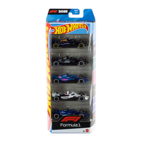 Hot Wheels 5-Pack Com Carros Tematicos Incriveis Formula 1 MATTEL