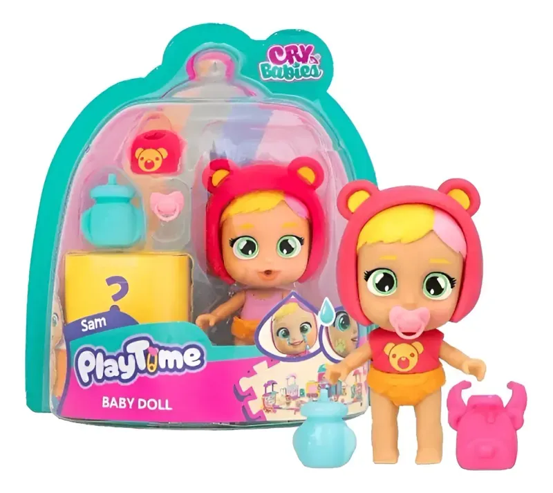 Boneca Cry Babies Playtime - Sam Baby Doll MULTIKIDS-1774535955452