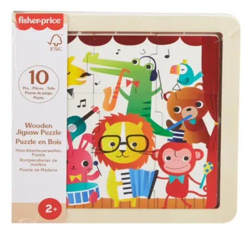 Meu Primeiro Quebra-cabeca de Madeira - Safari Musical DTC