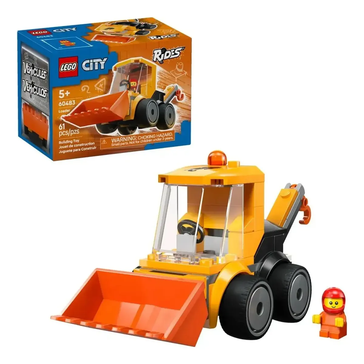 Blocos de Montar - Carregadeira de Construcao - M BRINQ