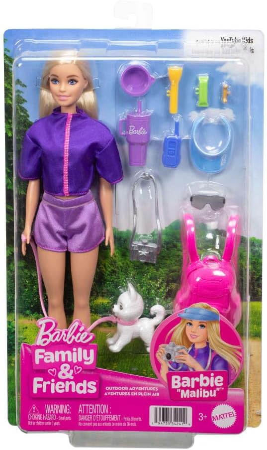 Boneca - Barbie Malibu - Aventuras ao Ar Livre - MATTEL