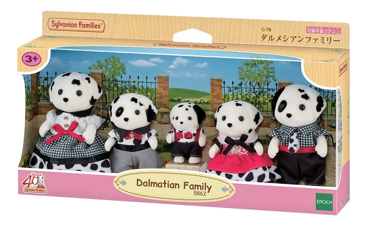 Sylvanian Families - Familia dos Dalmatas - EPOCH MAGIA