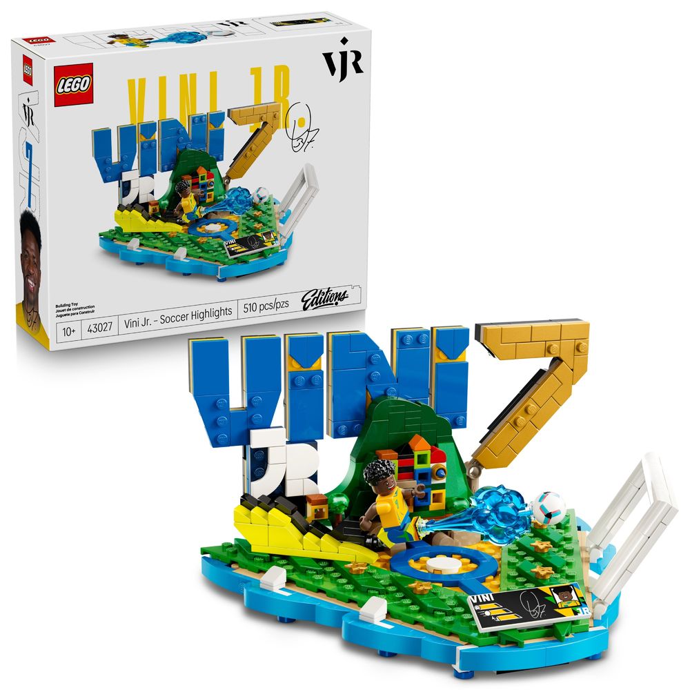 Bloco de Montar - Editions - Destaques do futebol - Vini Jr LEGO DO BRASIL